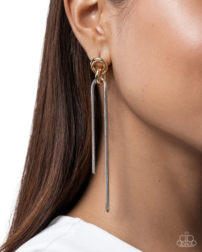 Tapered Technician - multi - Paparazzi earrings