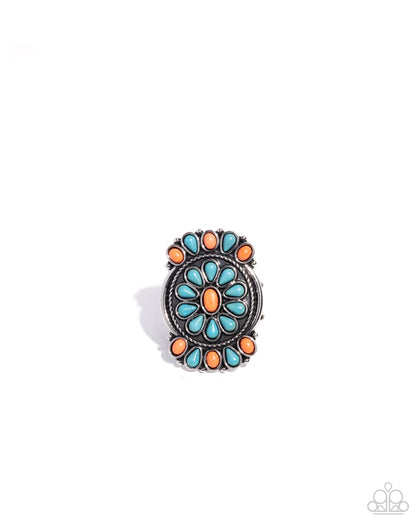 Tapestry Theme - orange - Paparazzi ring