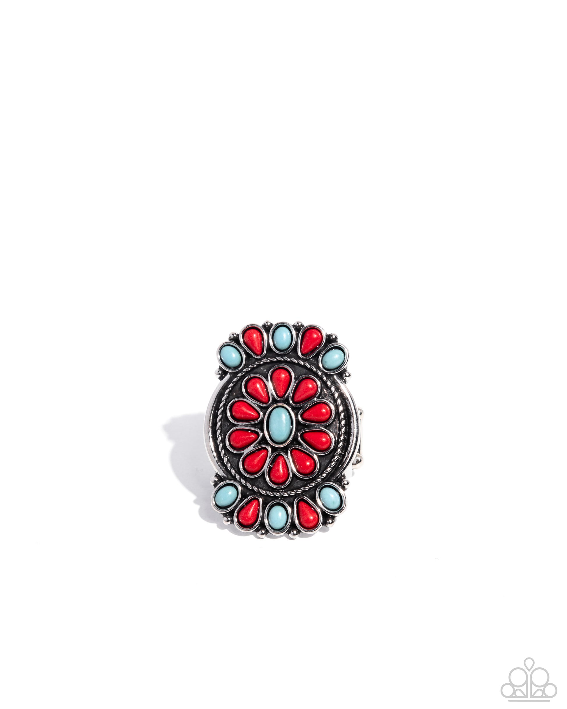 Tapestry Theme - red - Paparazzi ring