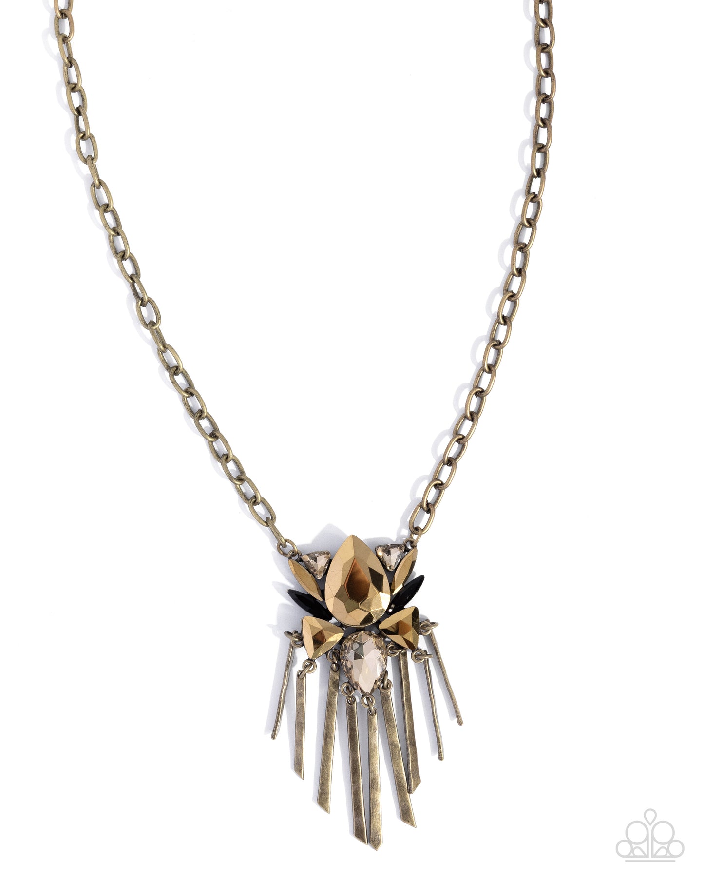 Tassel Tapestry - brass - Paparazzi necklace