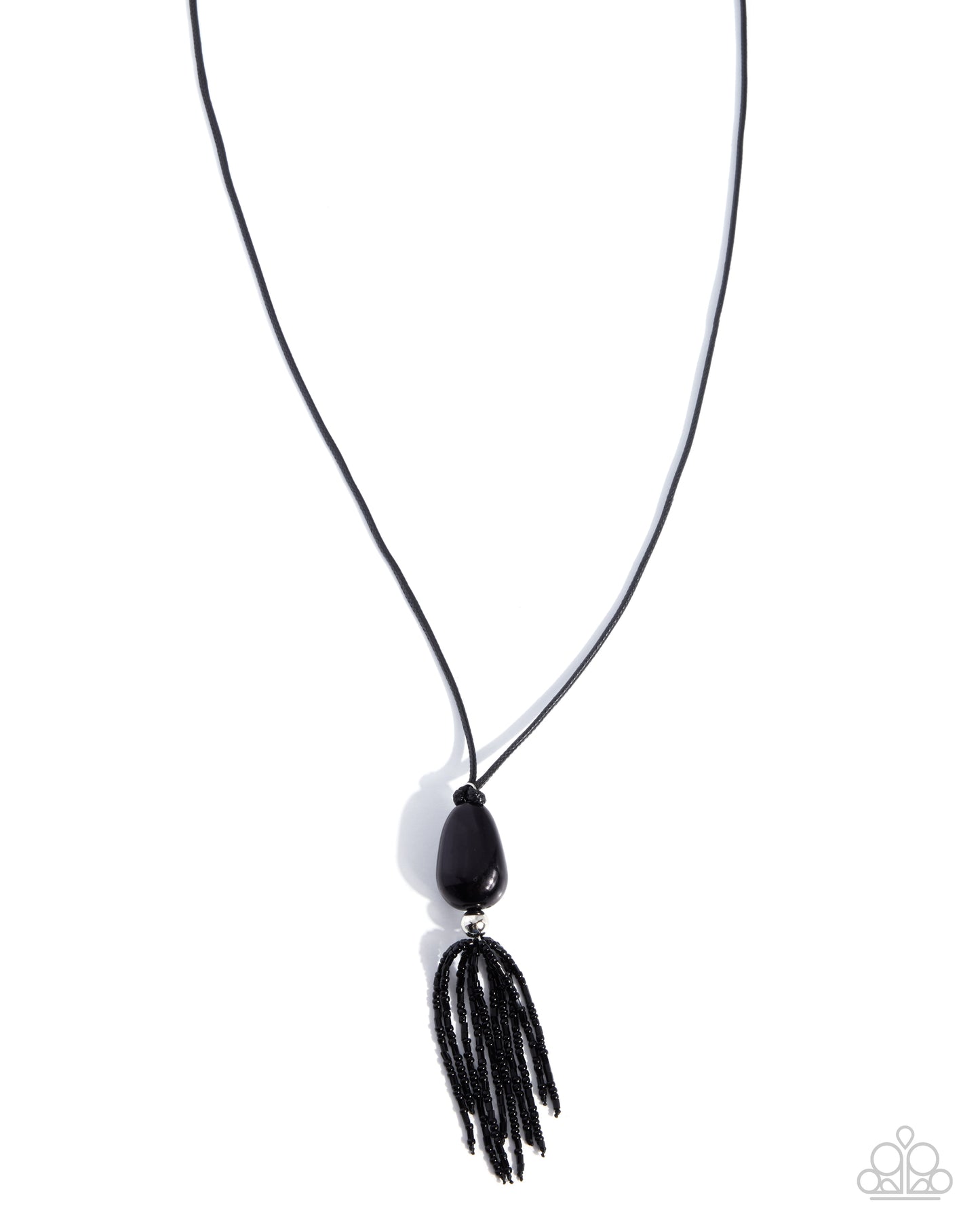 Tassel Transformation - black - Paparazzi necklace