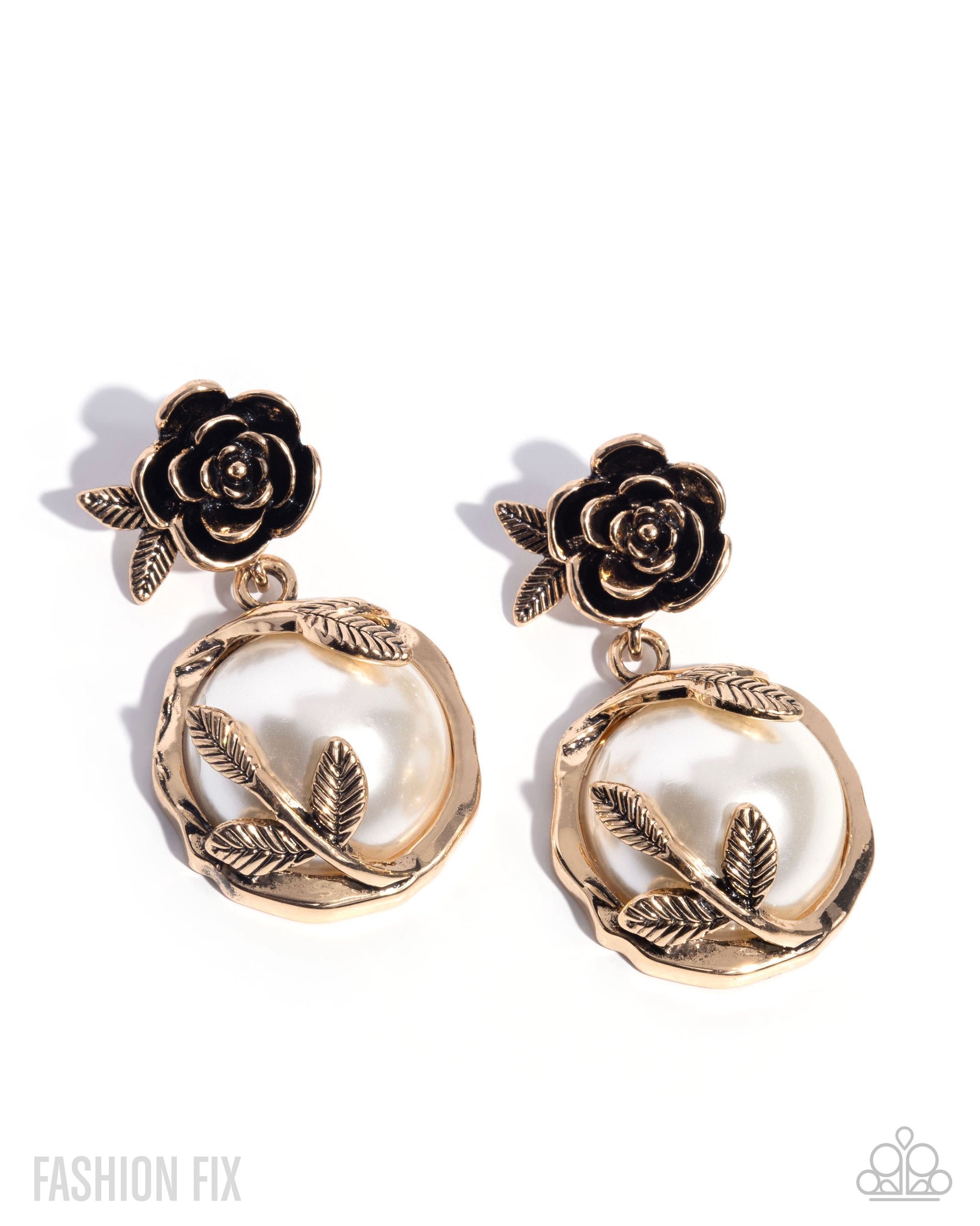 Tasteful Tea Party - gold - Paparazzi earrings