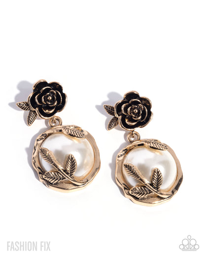 Tasteful Tea Party - gold - Paparazzi earrings