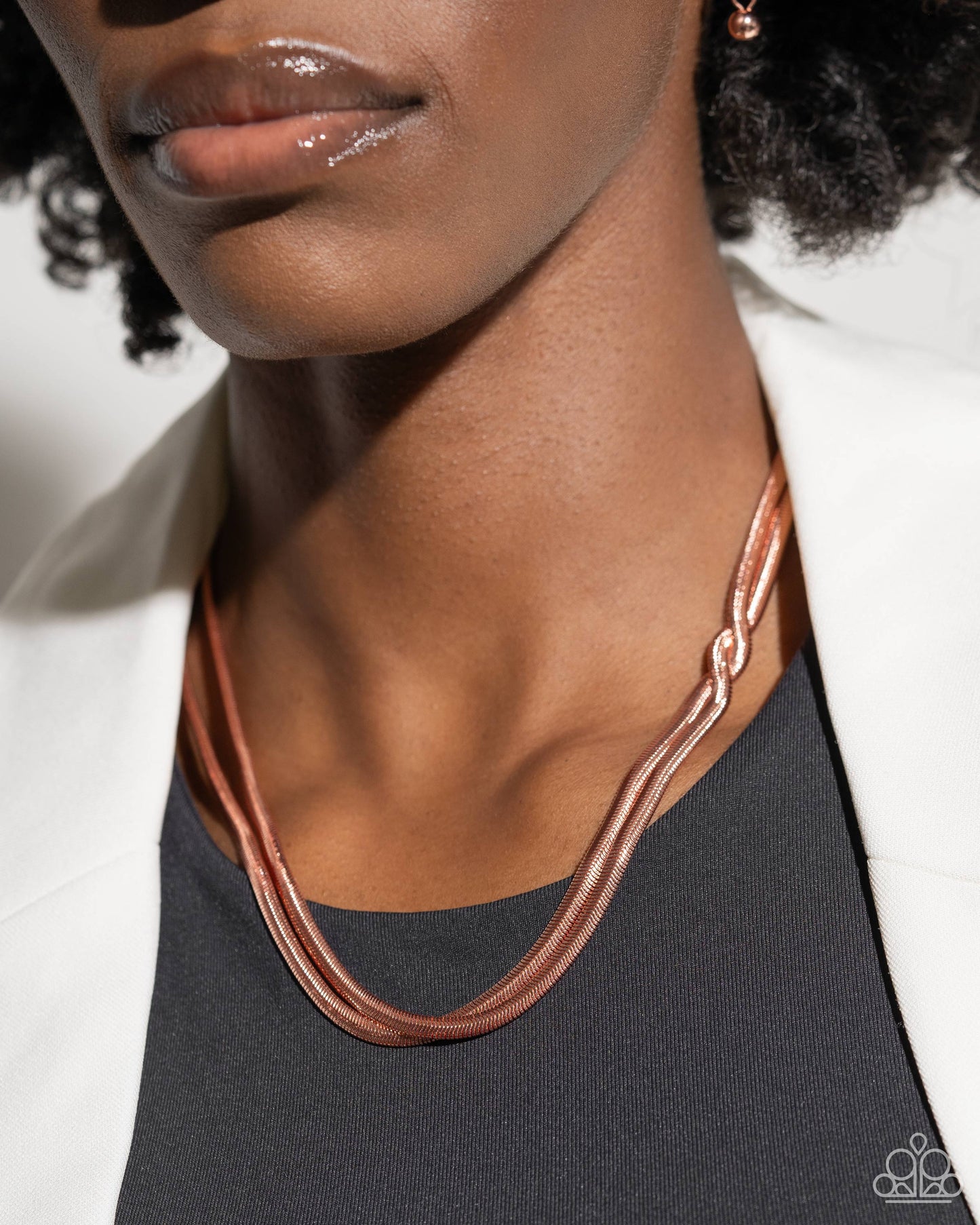 Tasteful Time - copper - Paparazzi necklace