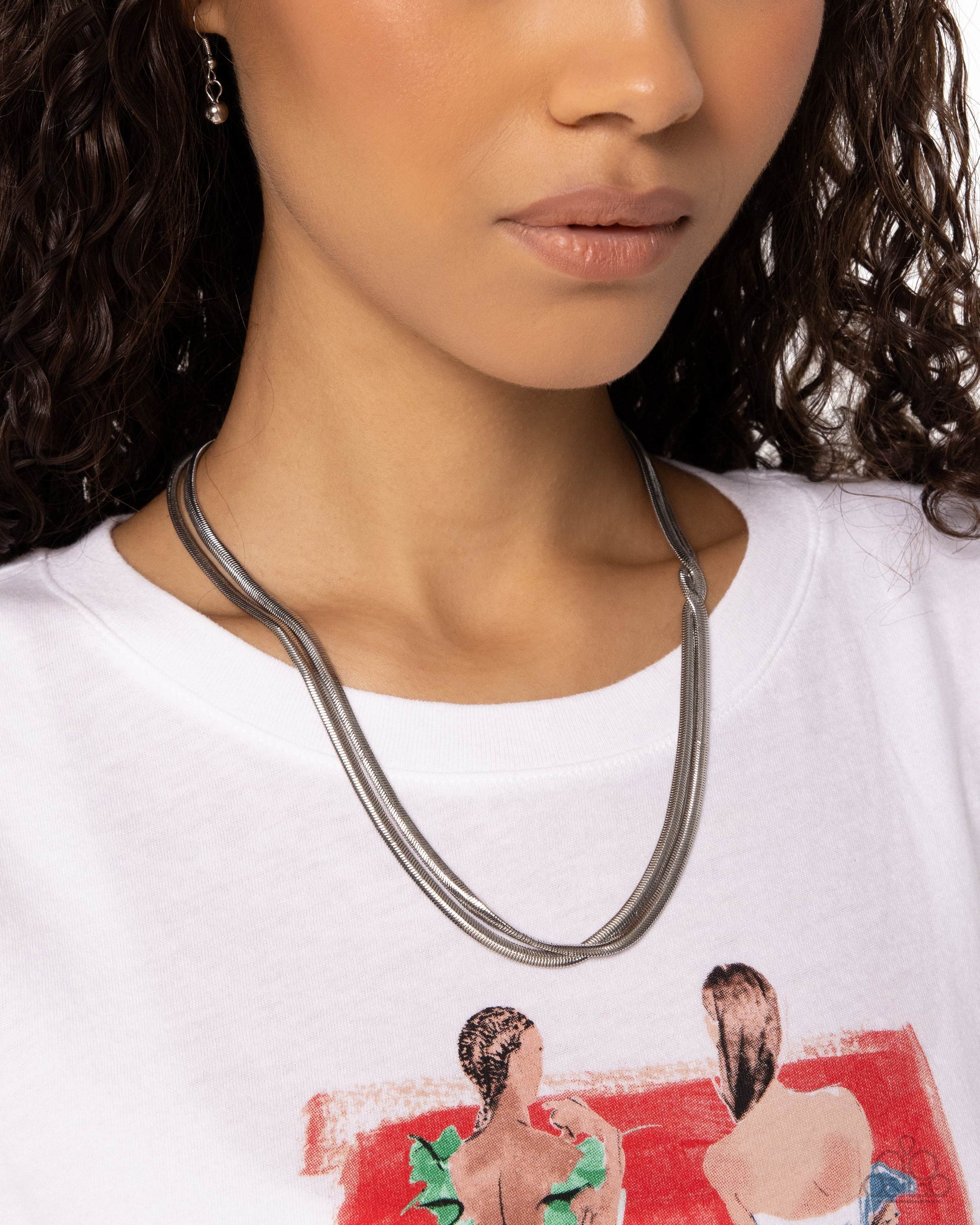 Tasteful Time - silver - Paparazzi necklace