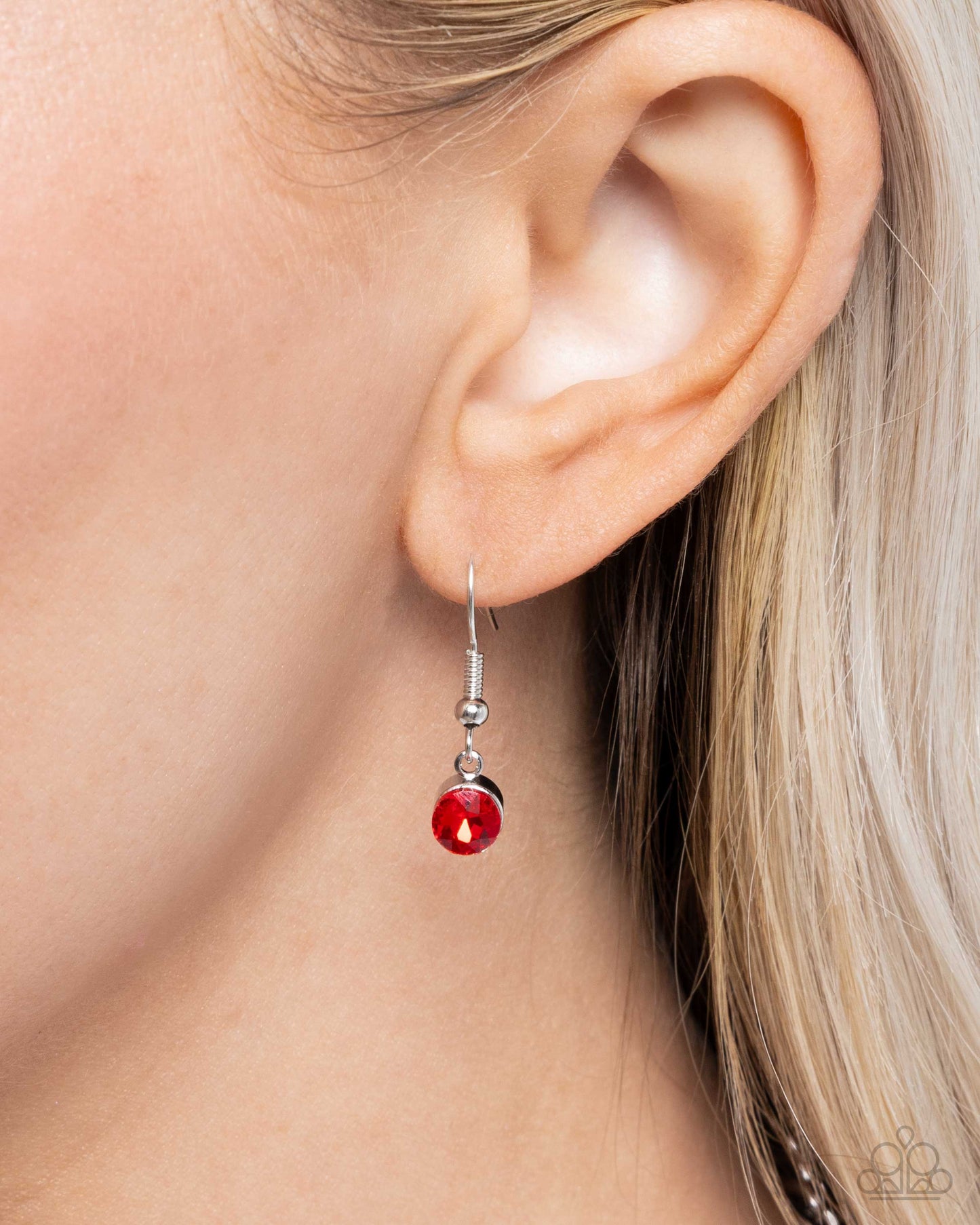 Tasteful Triad - red - Paparazzi necklace