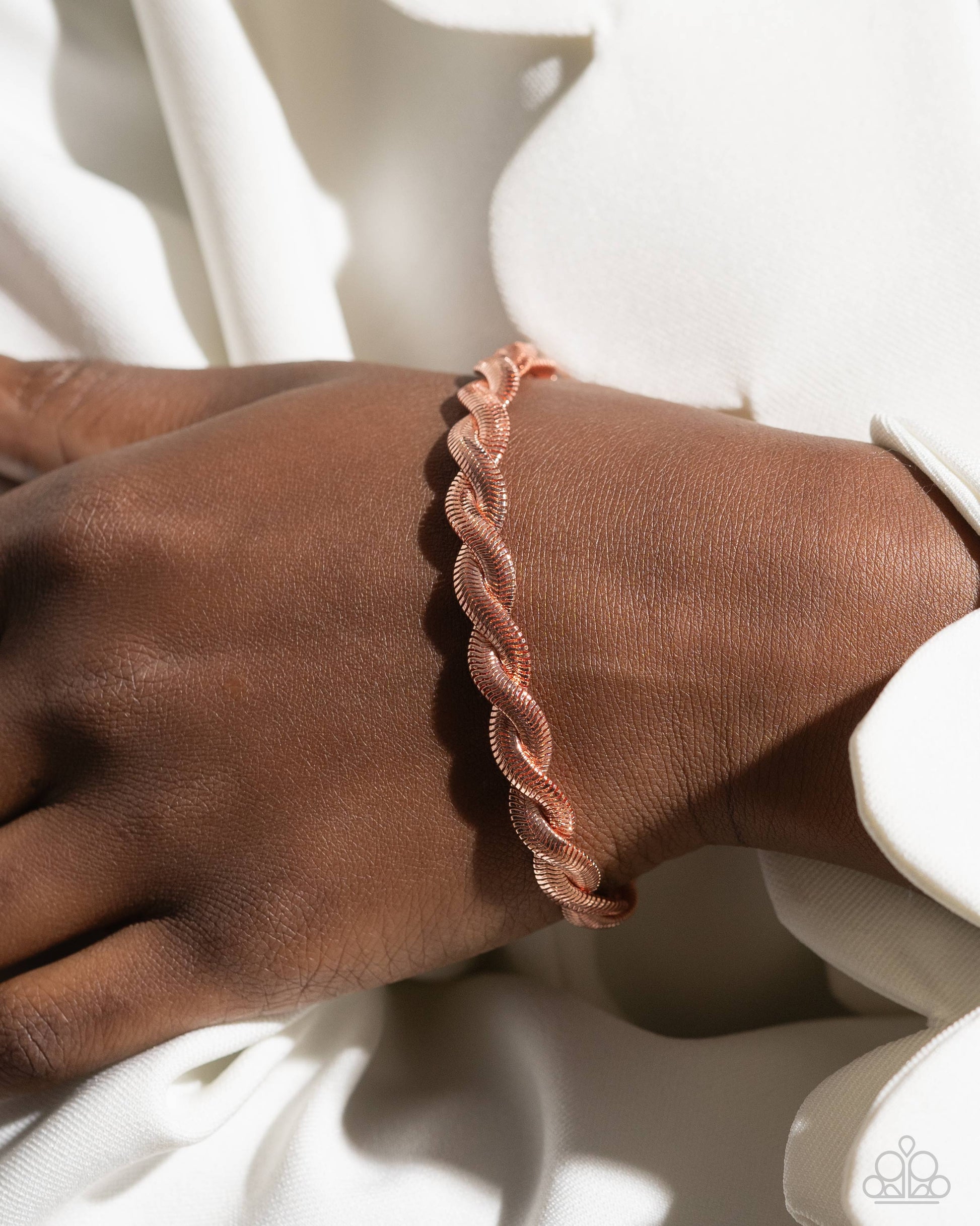 Tasteful Twists - copper - Paparazzi bracelet