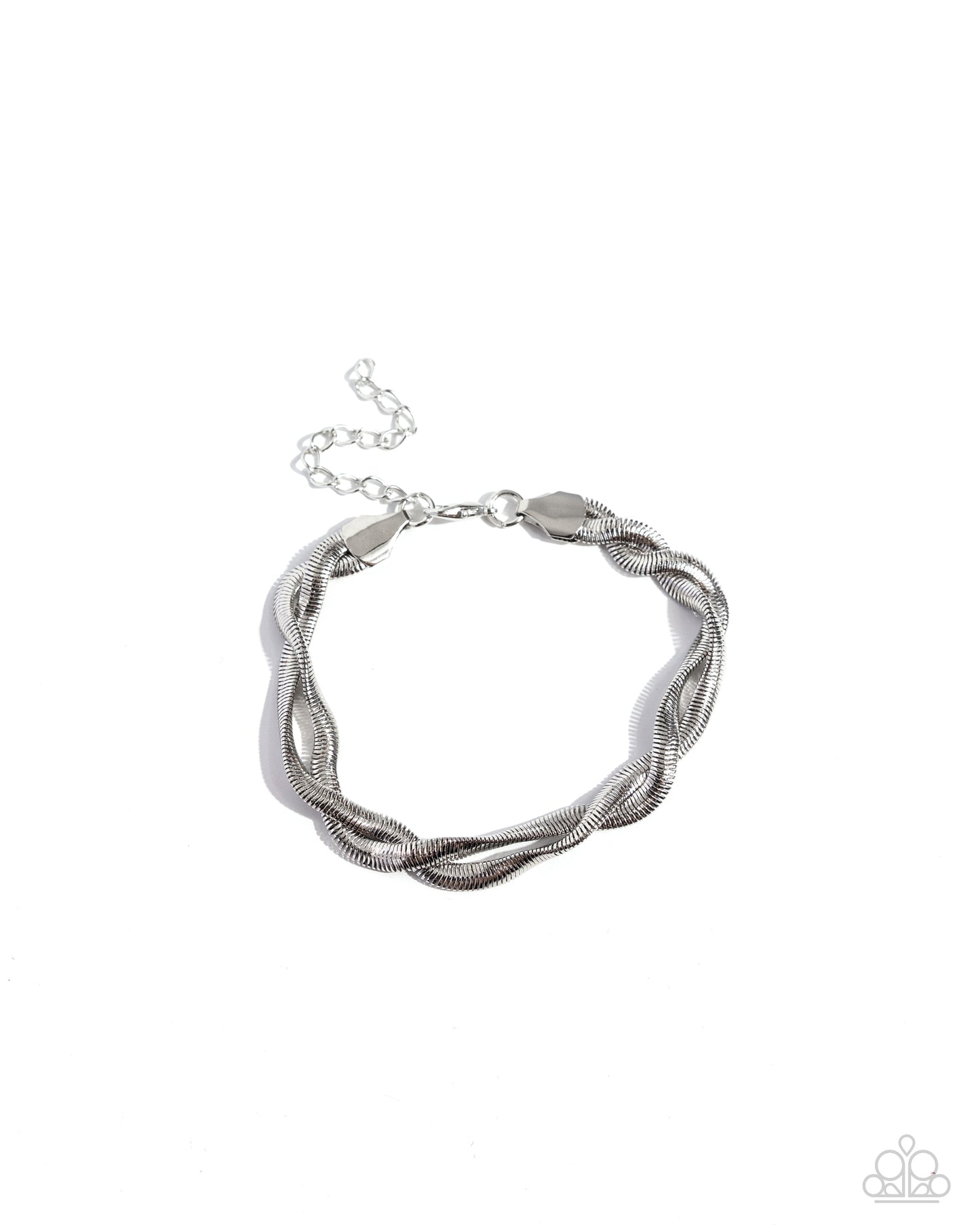 Tasteful Twists - silver - Paparazzi bracelet