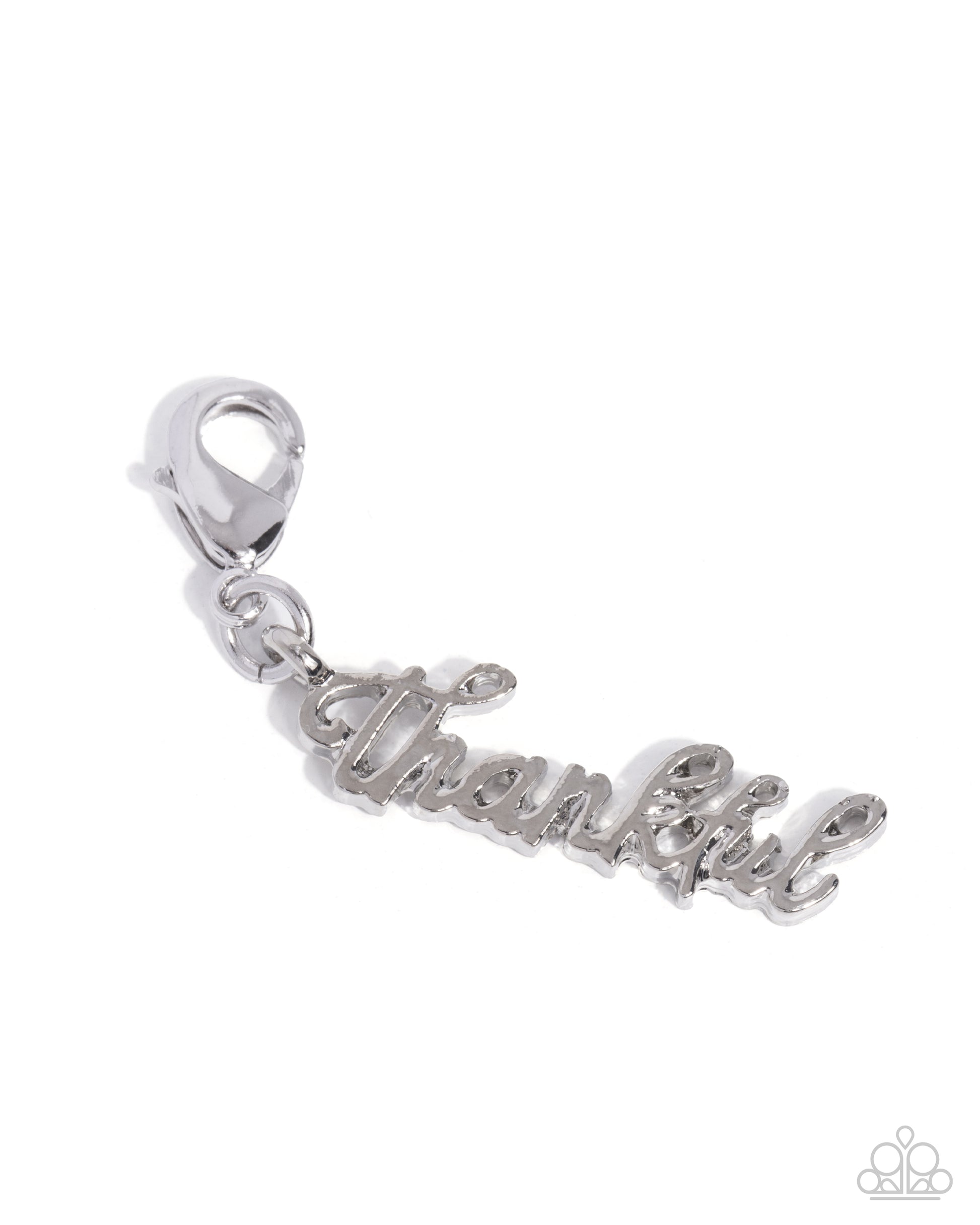 Tastefully Thankful - silver - Paparazzi charm bracelet