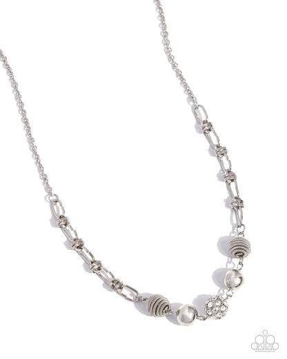 Taunting Twinkle - white - Paparazzi necklace