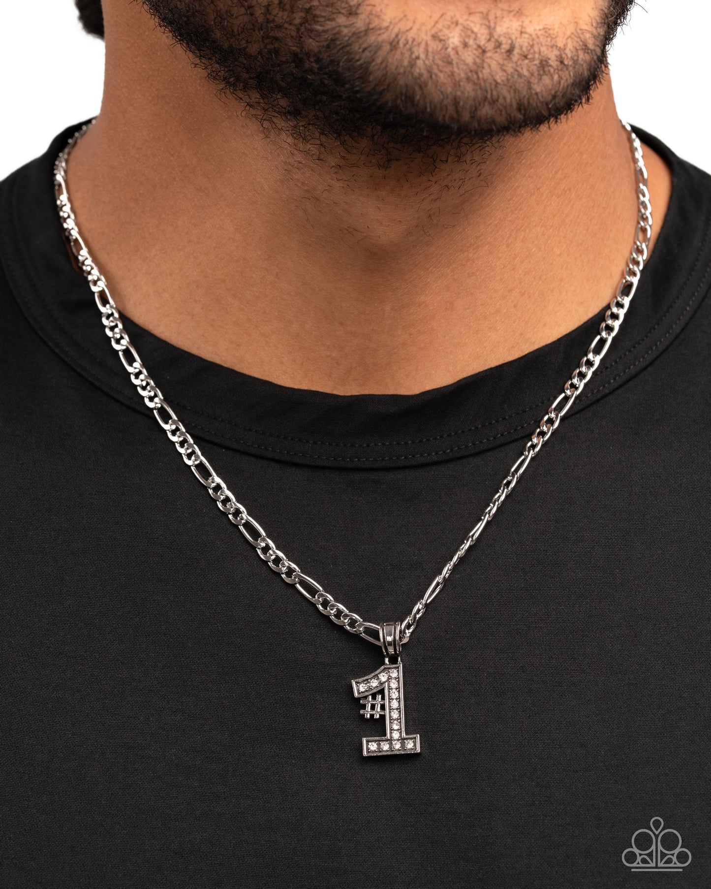 Team Number - silver - Paparazzi MENS necklace