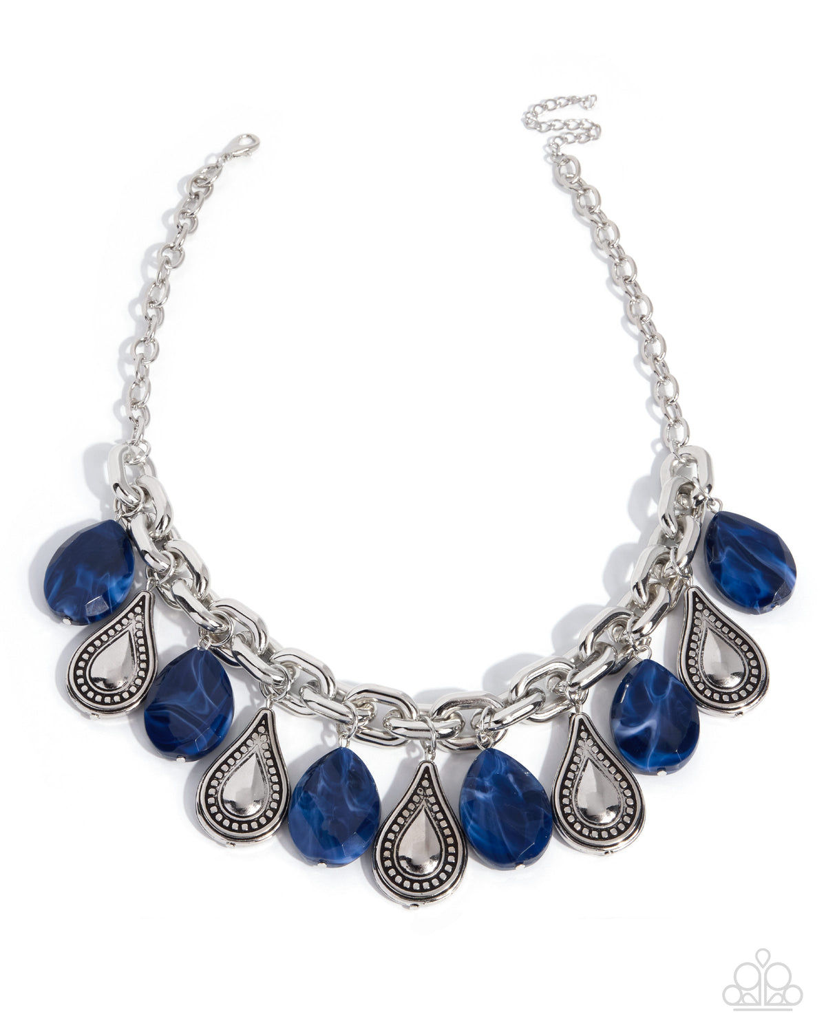 Teardrop Today - blue - Paparazzi necklace