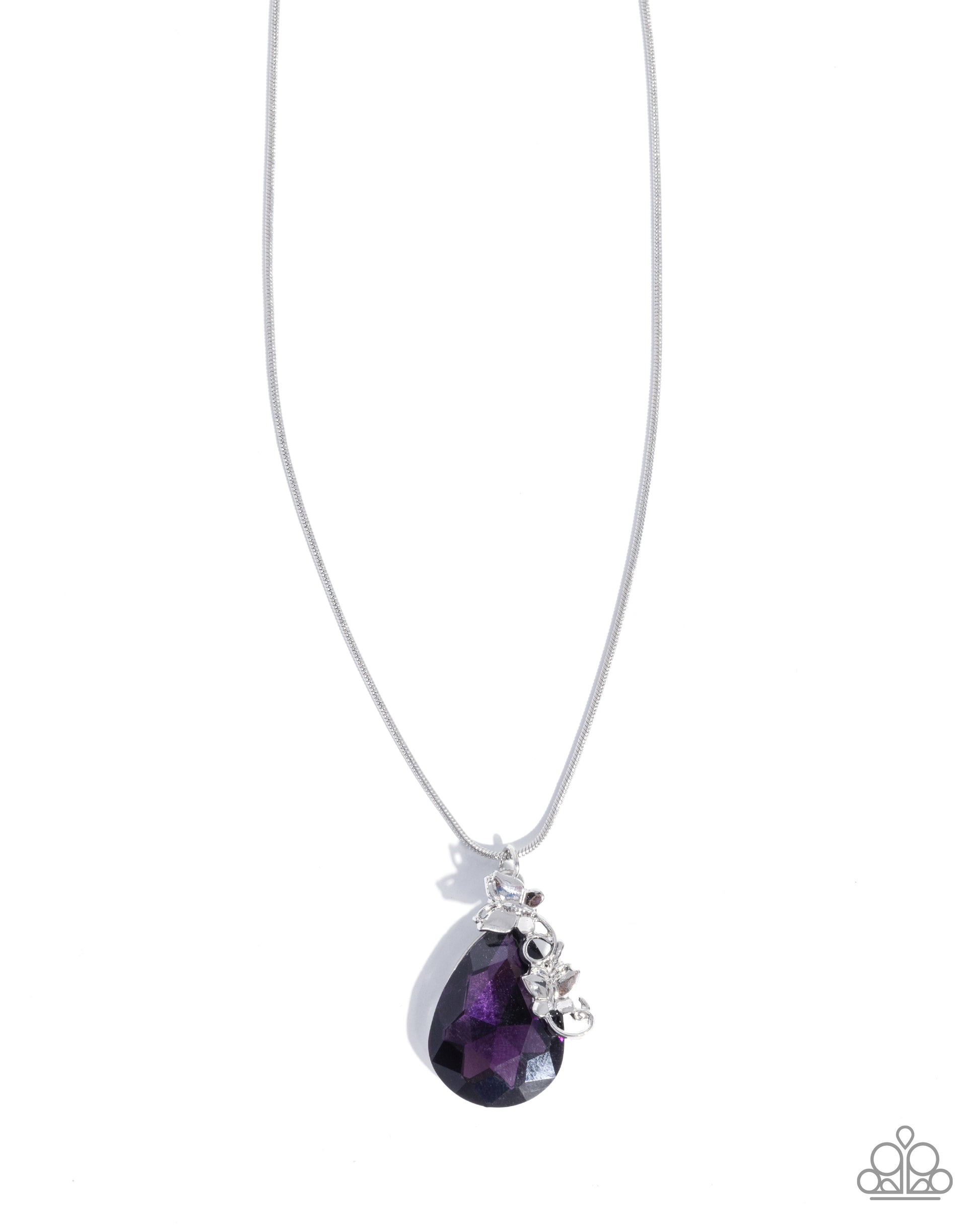 Teardrop Transformation - purple - Paparazzi necklace