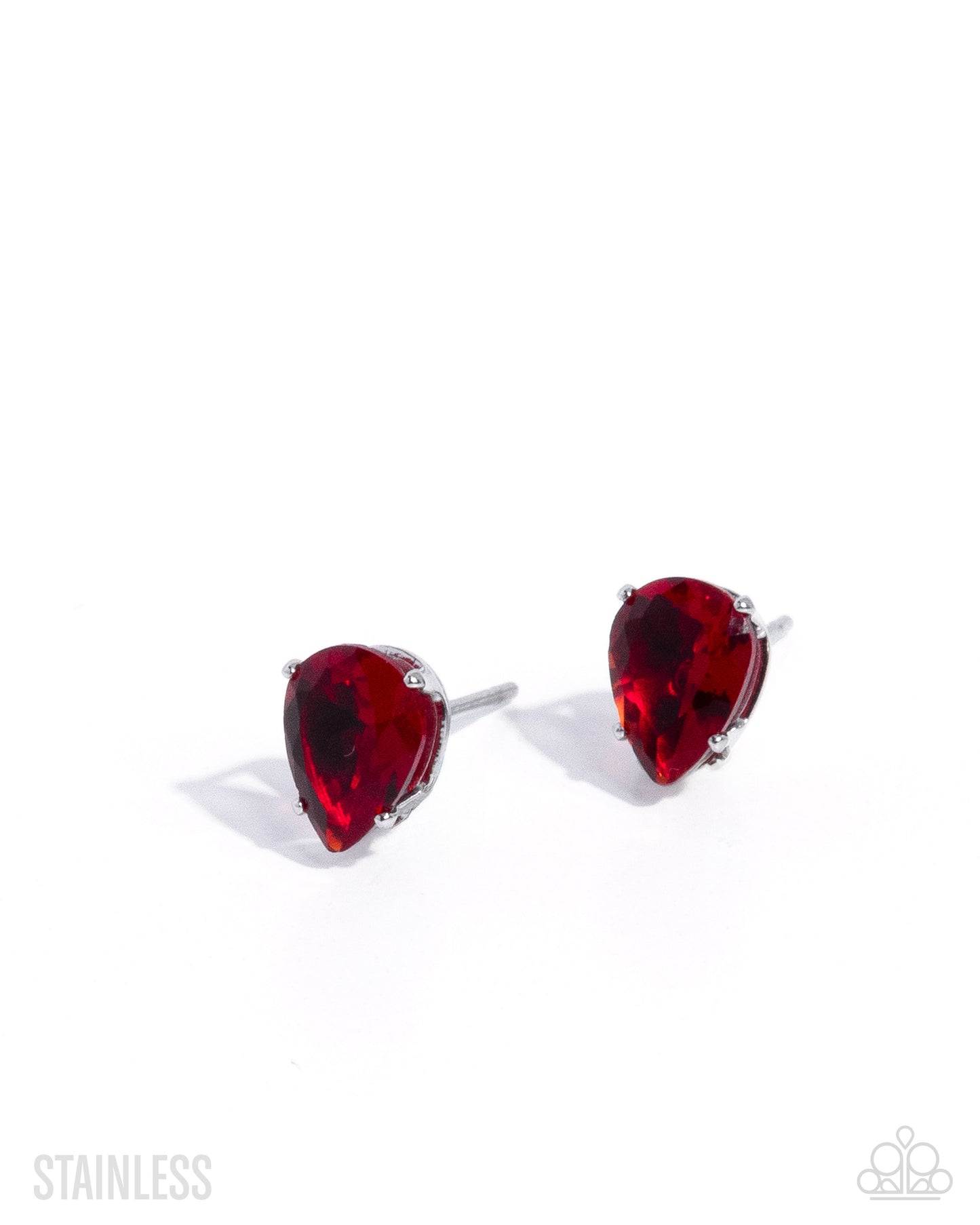 Teardrop Transit - red - Paparazzi earrings