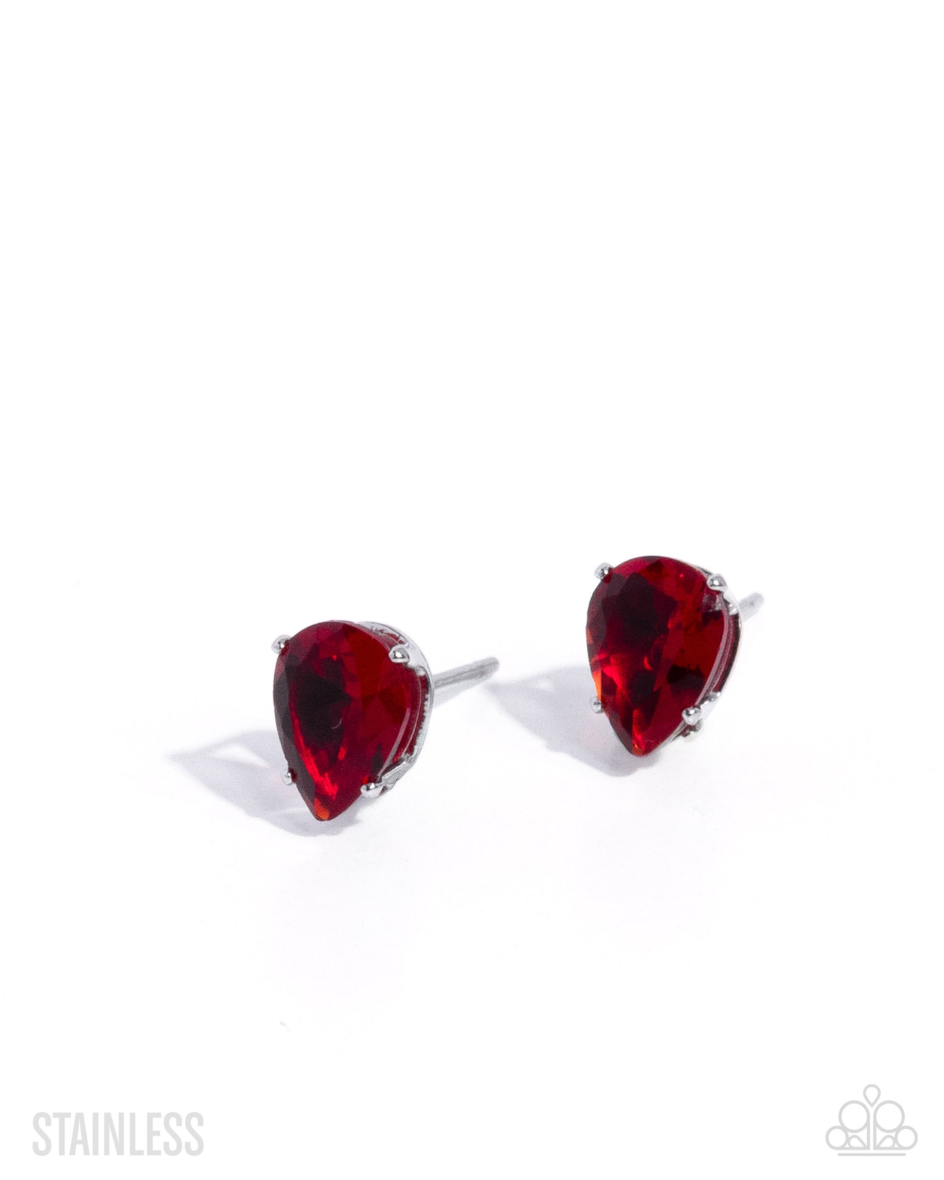 Teardrop Transit - red - Paparazzi earrings