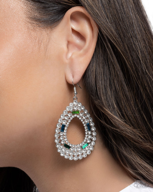 Teardrop Trust - green - Paparazzi earrings