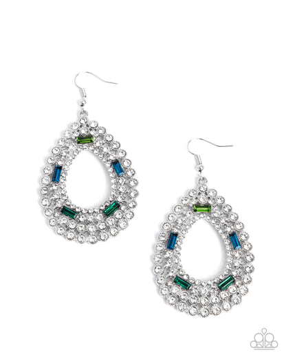 Teardrop Trust - green - Paparazzi earrings