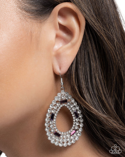 Teardrop Trust - purple - Paparazzi earrings