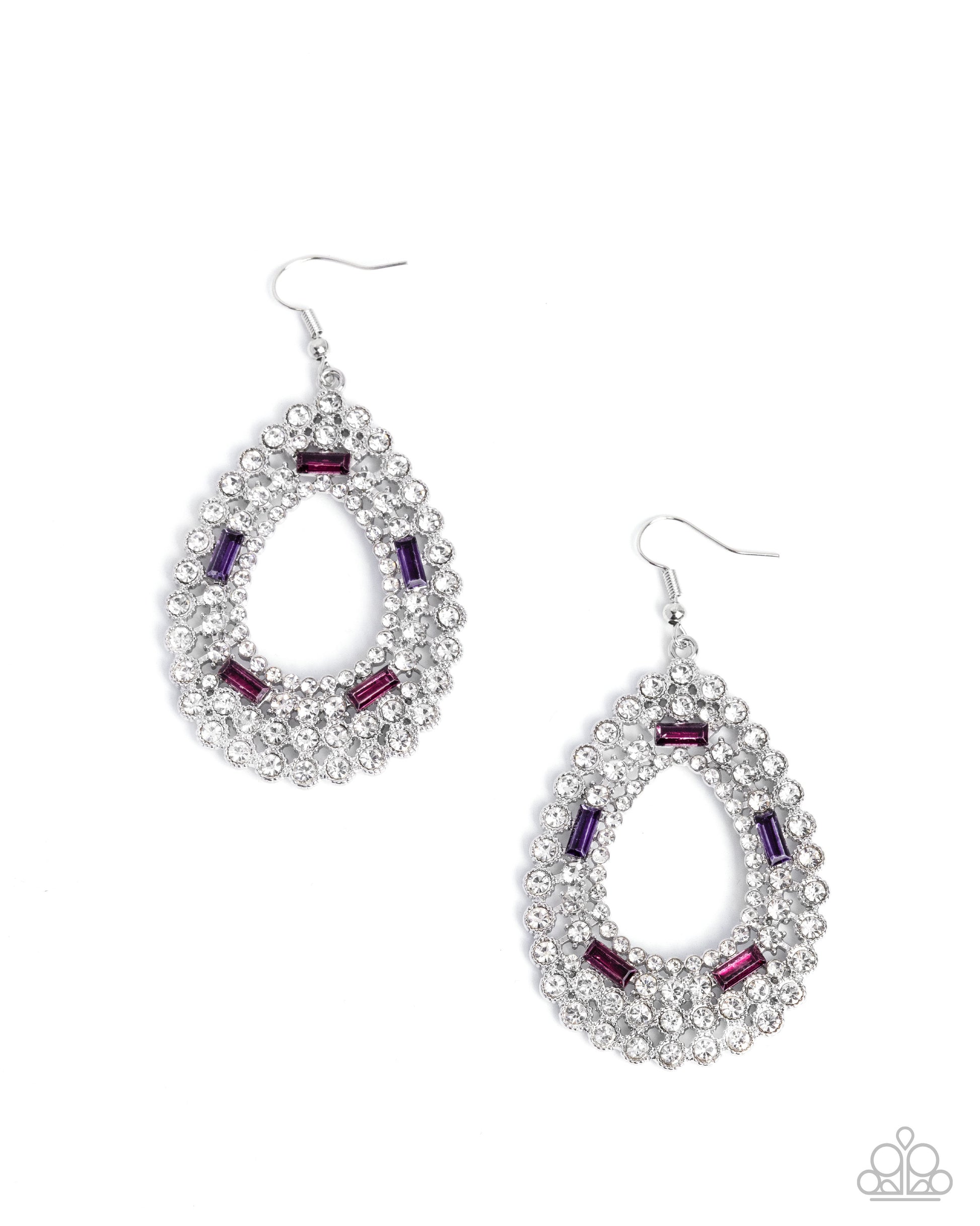Teardrop Trust - purple - Paparazzi earrings