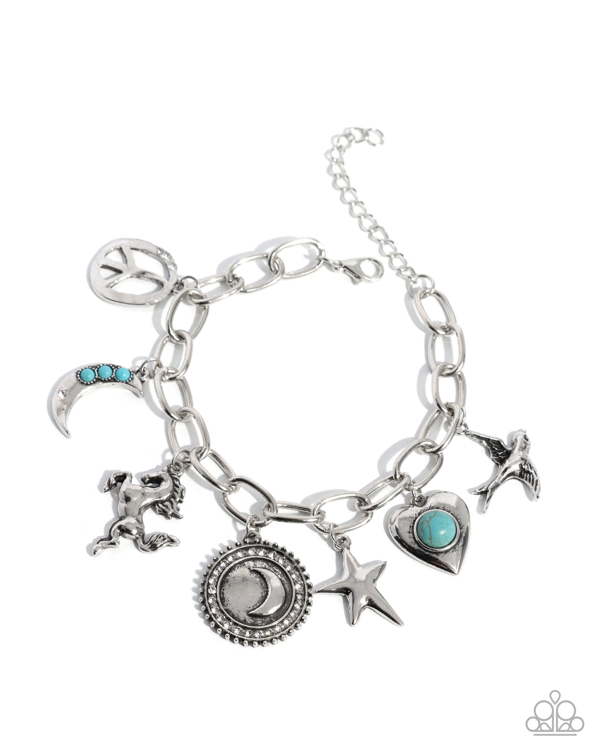 Technical Token - blue - Paparazzi bracelet