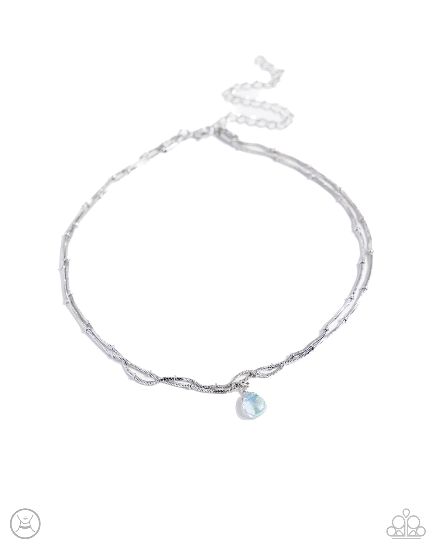 Teeming Teardrop - green - Paparazzi necklace