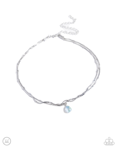 Teeming Teardrop - green - Paparazzi necklace