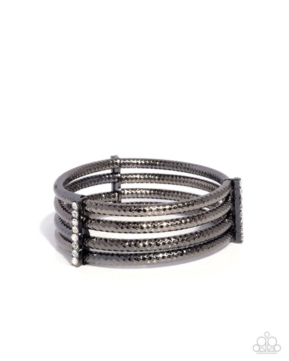 Teeming with Taste - black - Paparazzi bracelet