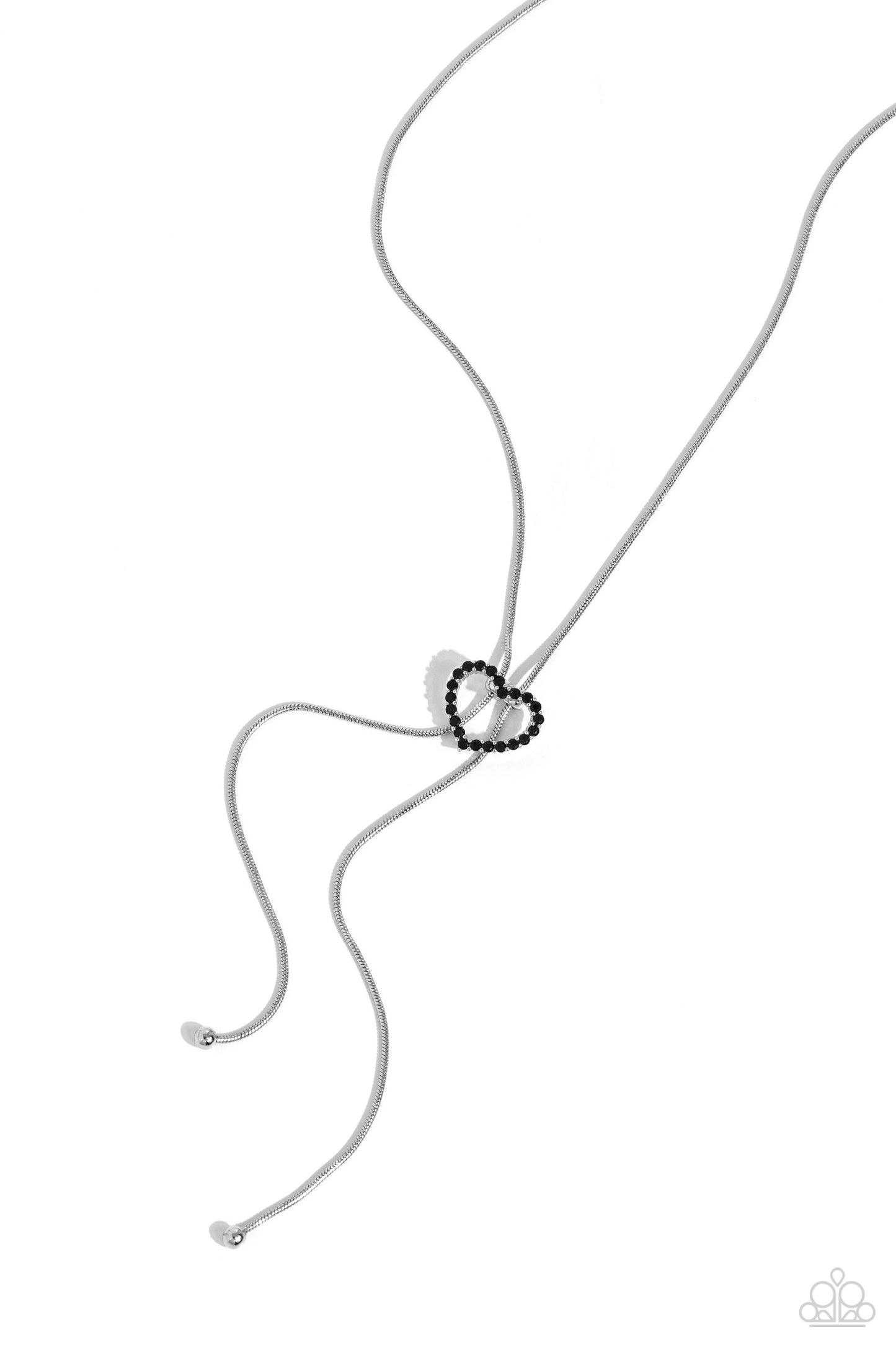 Tempting Tassel - black - Paparazzi necklace