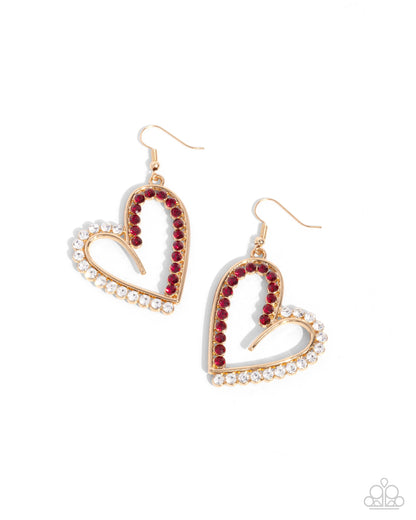 Tender Tendency - gold - Paparazzi earrings