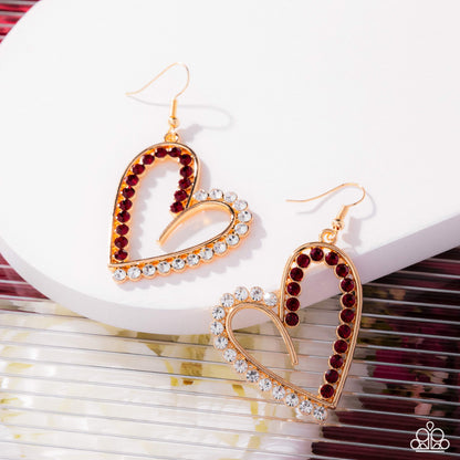 Tender Tendency - gold - Paparazzi earrings
