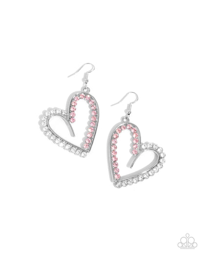 Tender Tendency - pink - Paparazzi earrings