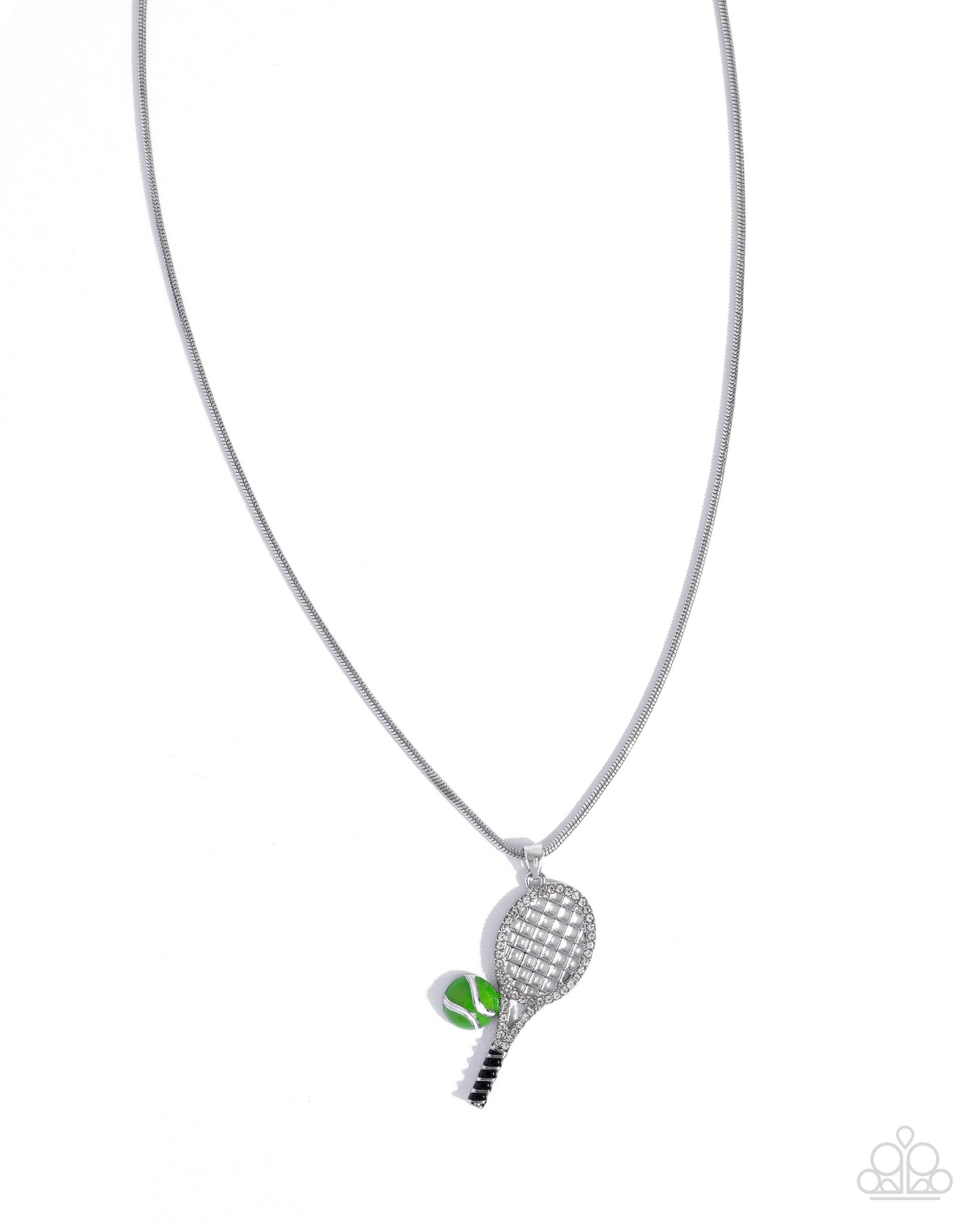 Tennis Champ - green - Paparazzi necklace