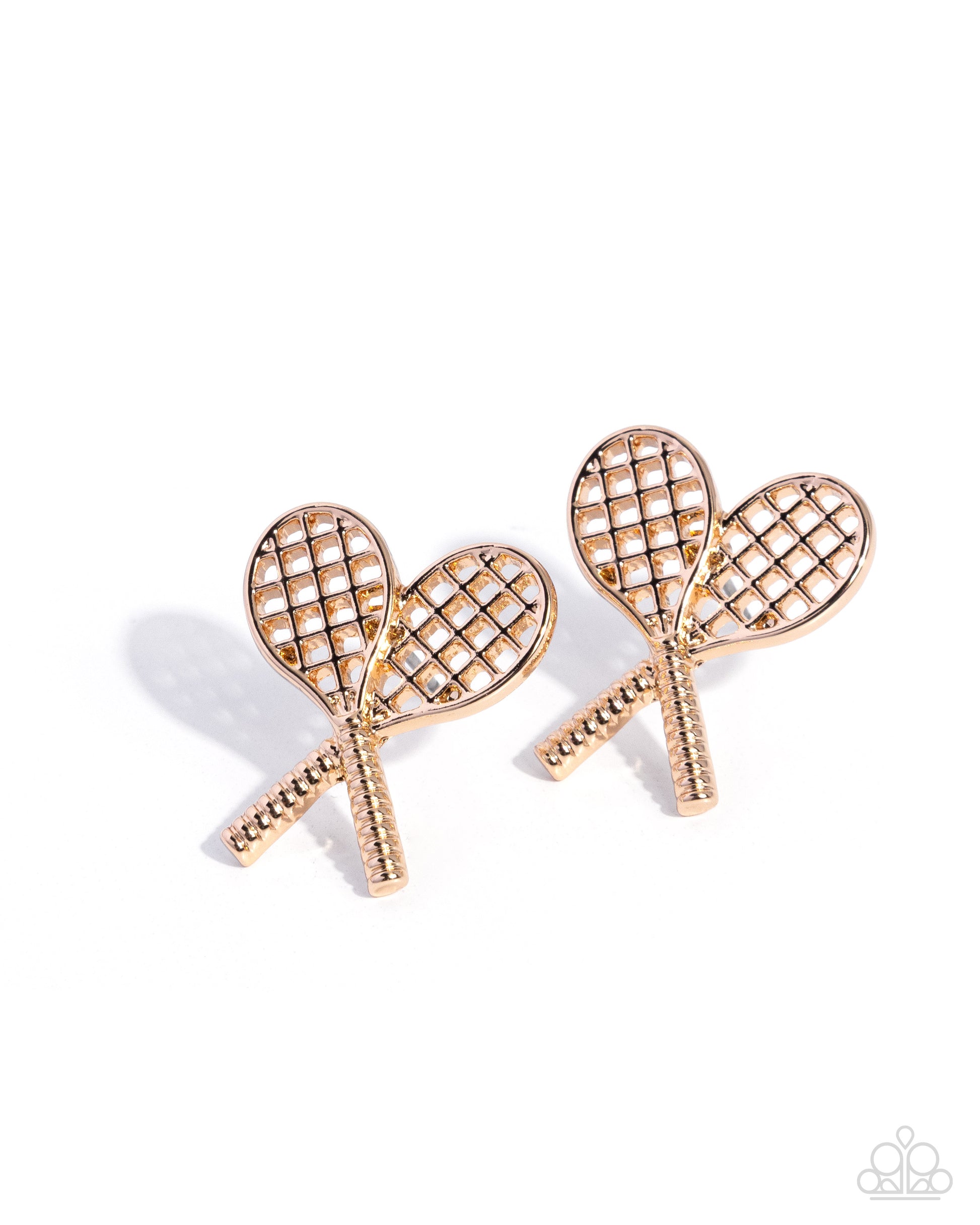 Tennis Team - gold - Paparazzi earrings