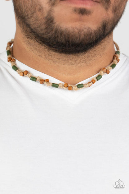 Terra Tour - green - Paparazzi MENS necklace