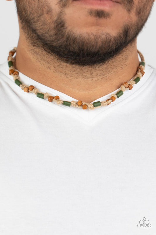 Terra Tour - green - Paparazzi MENS necklace