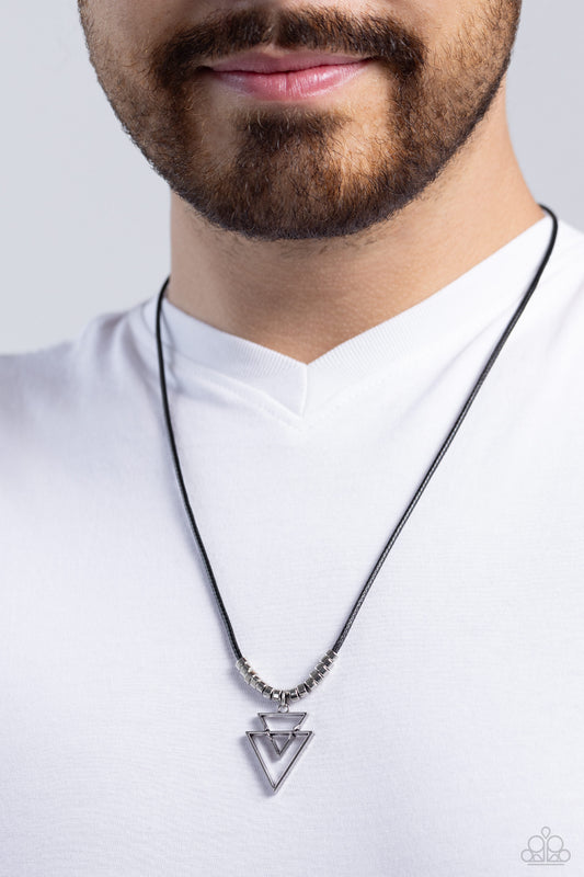 Terra Trifecta - black - Paparazzi MENS necklace