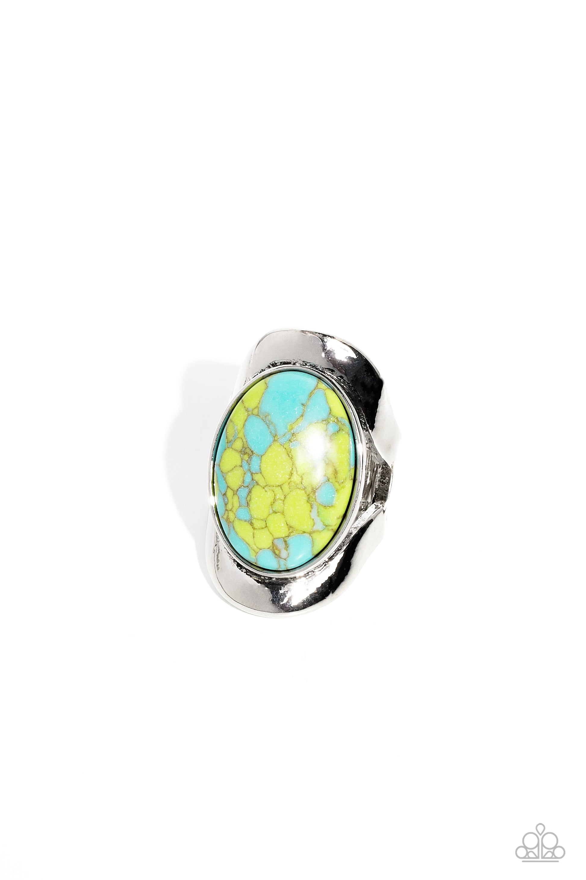 Terrazzo Tribute - green - Paparazzi ring