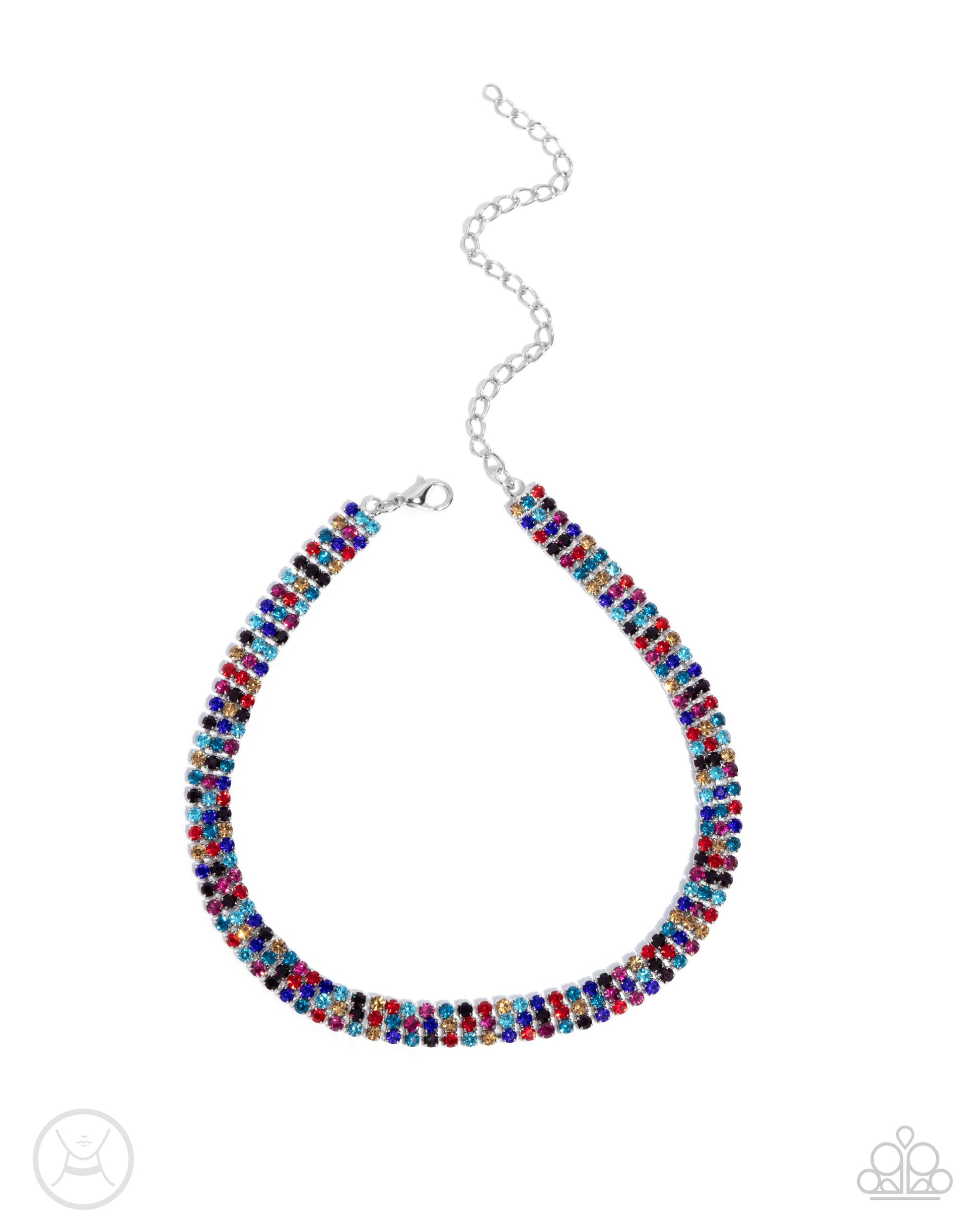 Terrific Trio - multi - Paparazzi necklace