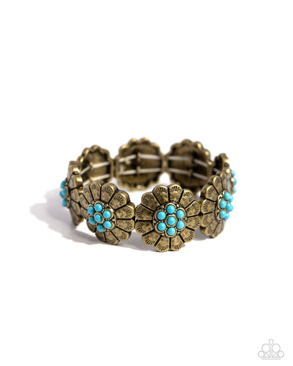 Textured Tribute - brass - Paparazzi bracelet