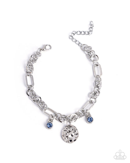 Textured Trust - blue - Paparazzi bracelet