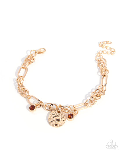 Textured Trust - brown - Paparazzi bracelet
