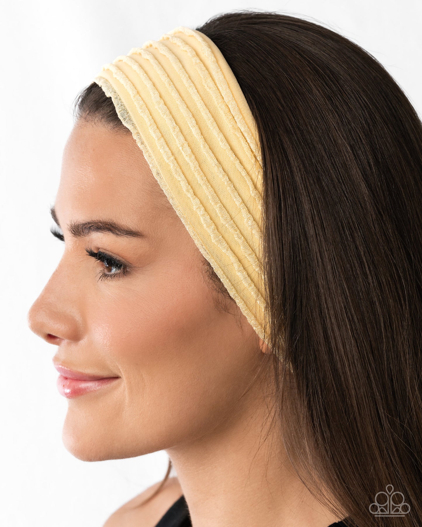 Textured Tutor - yellow - Paparazzi headband
