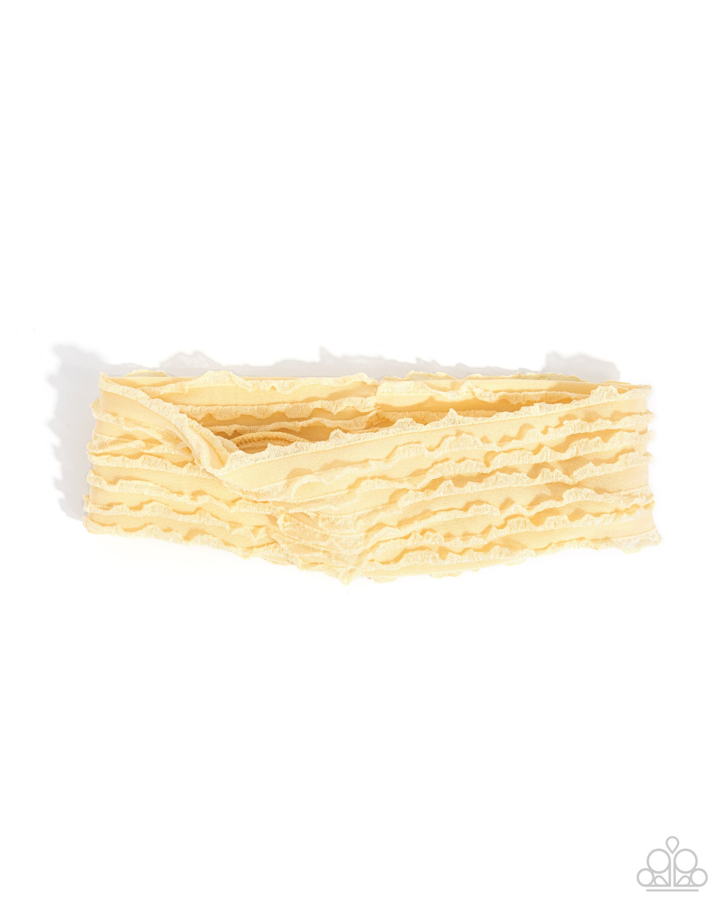 Textured Tutor - yellow - Paparazzi headband