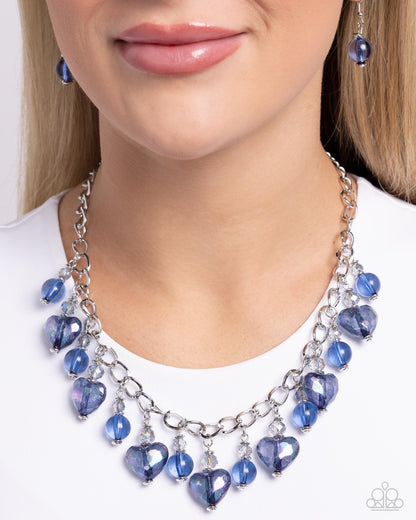 The Best HEART - blue - Paparazzi necklace