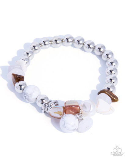 The Classy Collector - white - Paparazzi bracelet