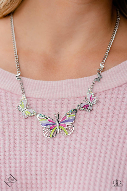The FLIGHT Direction - multi - Paparazzi necklace
