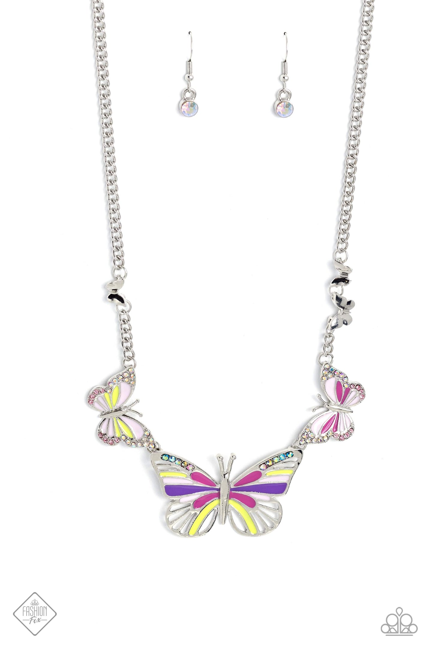 The FLIGHT Direction - multi - Paparazzi necklace