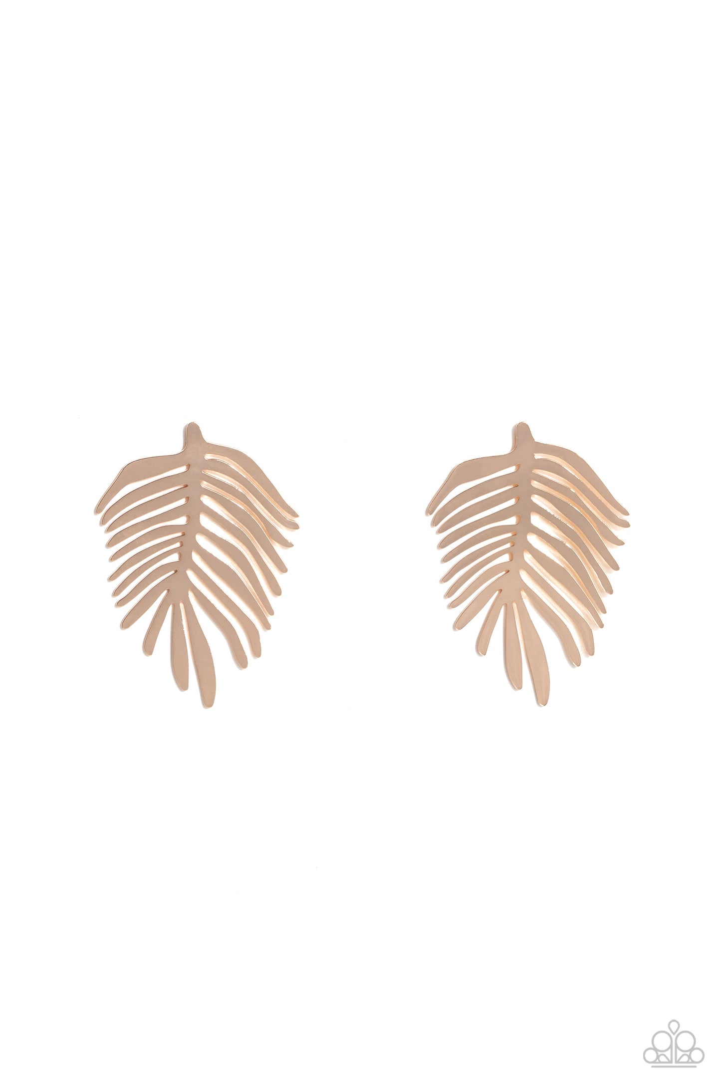 The FROND Row - gold - Paparazzi earrings