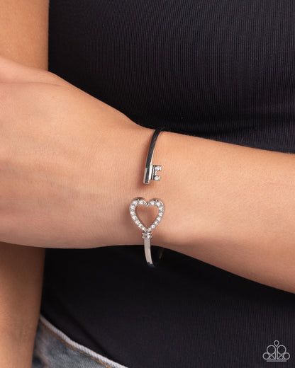 The Key to Romance - white - Paparazzi bracelet