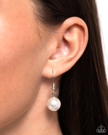 The More The Modest - white - Paparazzi necklace